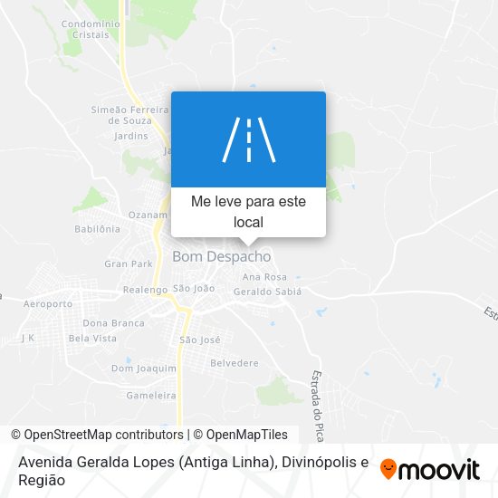 Avenida Geralda Lopes (Antiga Linha) mapa