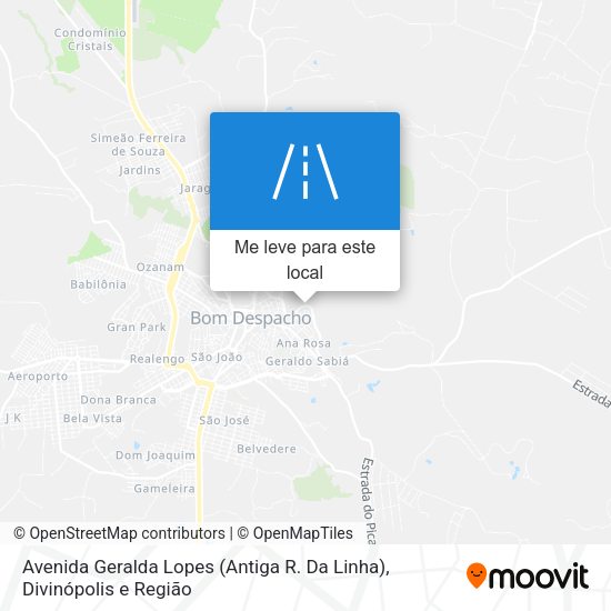 Avenida Geralda Lopes (Antiga R. Da Linha) mapa