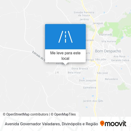Avenida Governador Valadares mapa