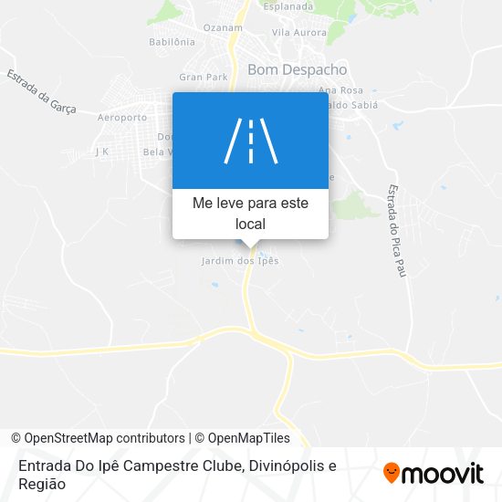 Entrada Do Ipê Campestre Clube mapa