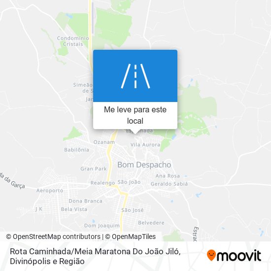 Rota Caminhada / Meia Maratona Do João Jiló mapa