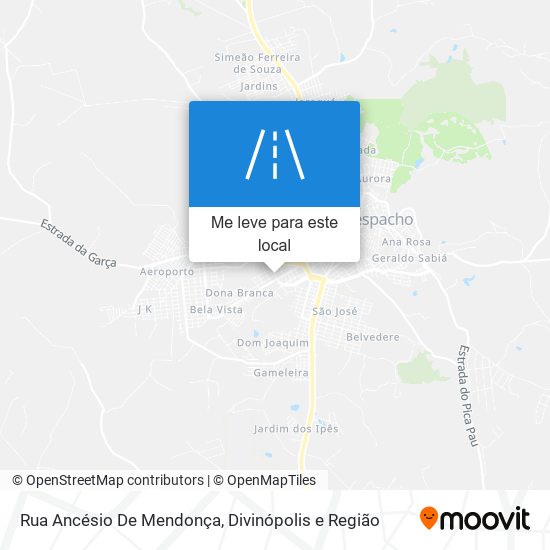 Rua Ancésio De Mendonça mapa