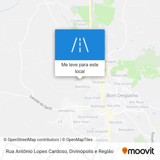 Rua Antônio Lopes Cardoso mapa