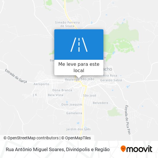 Rua Antônio Miguel Soares mapa