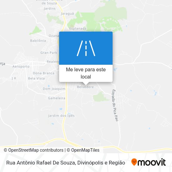 Rua Antônio Rafael De Souza mapa