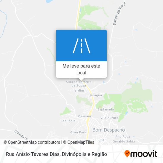 Rua Anísio Tavares Dias mapa