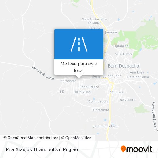 Rua Araújos mapa