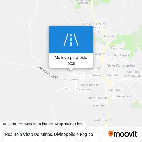Rua Bela Vista De Minas mapa