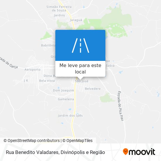 Rua Benedito Valadares mapa