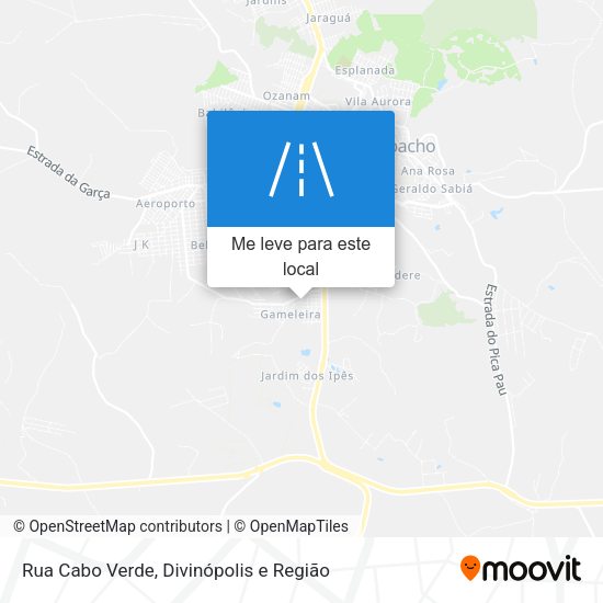 Rua Cabo Verde mapa