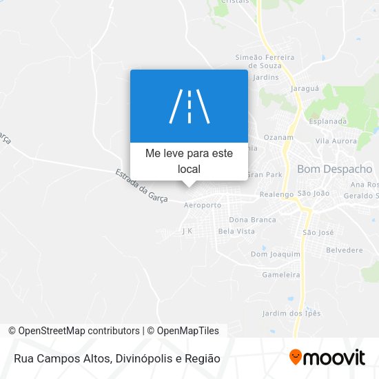 Rua Campos Altos mapa