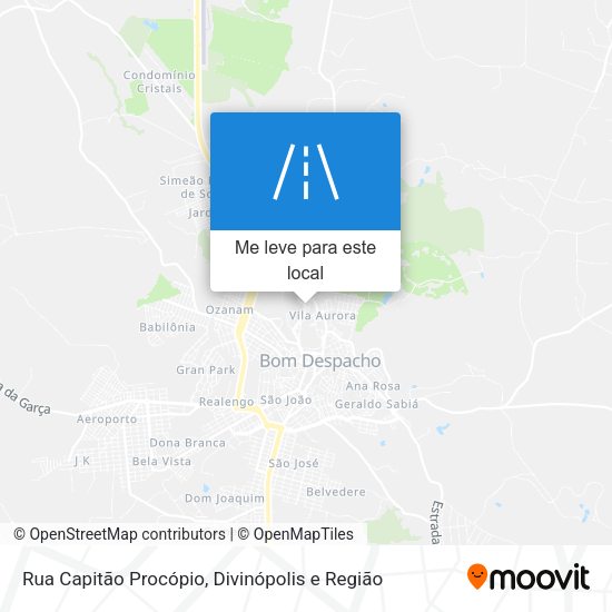 Rua Capitão Procópio mapa