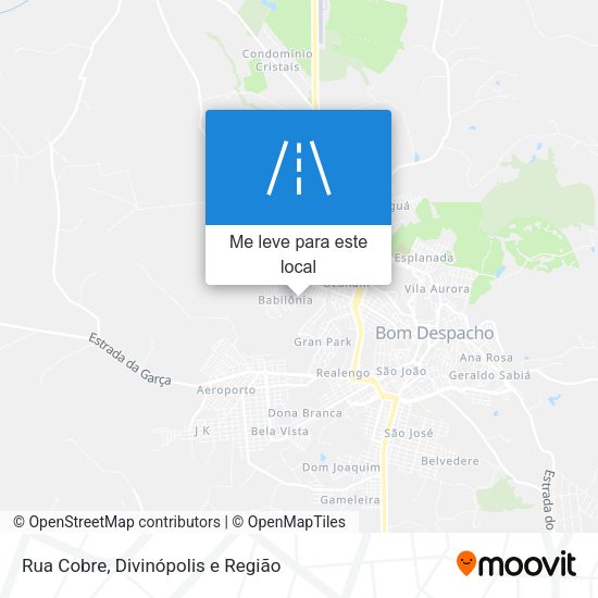 Rua Cobre mapa