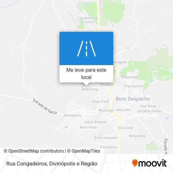 Rua Congadeiros mapa