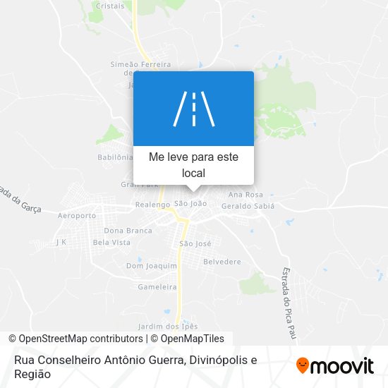 Rua Conselheiro Antônio Guerra mapa