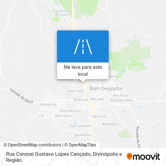 Rua Coronel Gustavo Lopes Cançado mapa