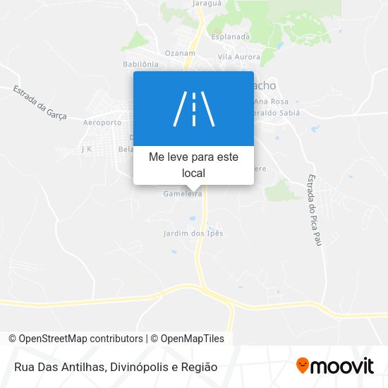 Rua Das Antilhas mapa