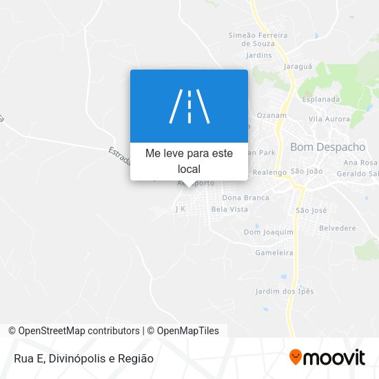 Rua E mapa