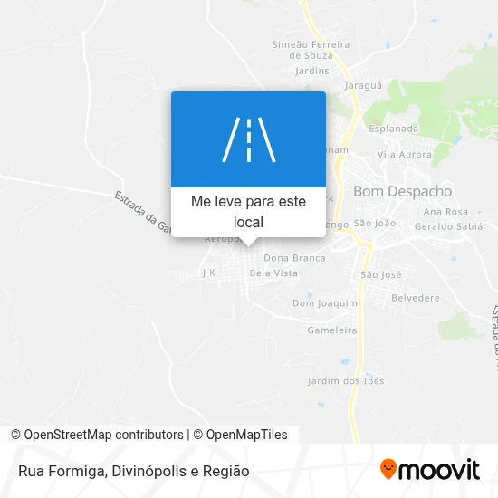 Rua Formiga mapa