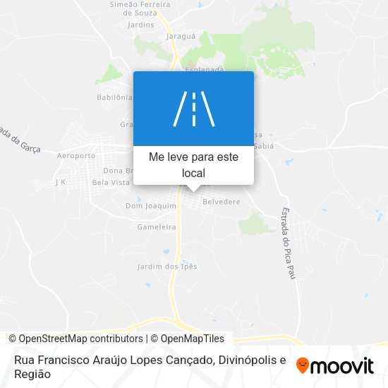 Rua Francisco Araújo Lopes Cançado mapa