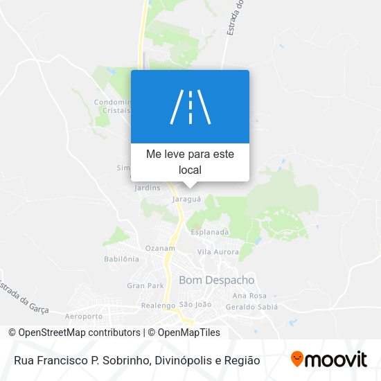 Rua Francisco P. Sobrinho mapa