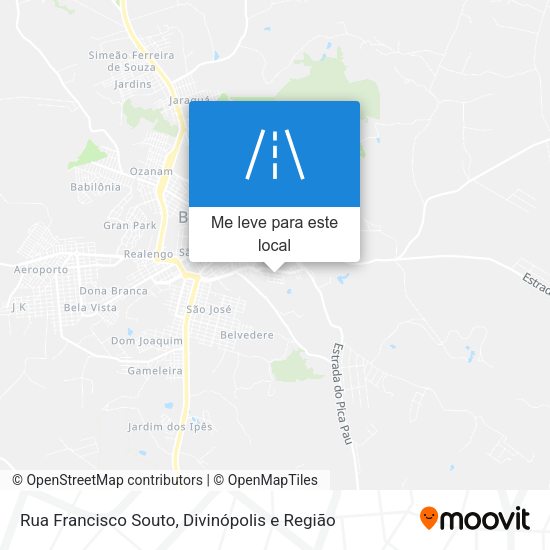 Rua Francisco Souto mapa