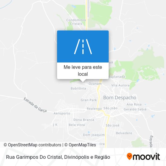 Rua Garimpos Do Cristal mapa