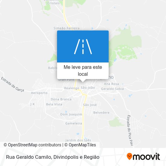 Rua Geraldo Camilo mapa