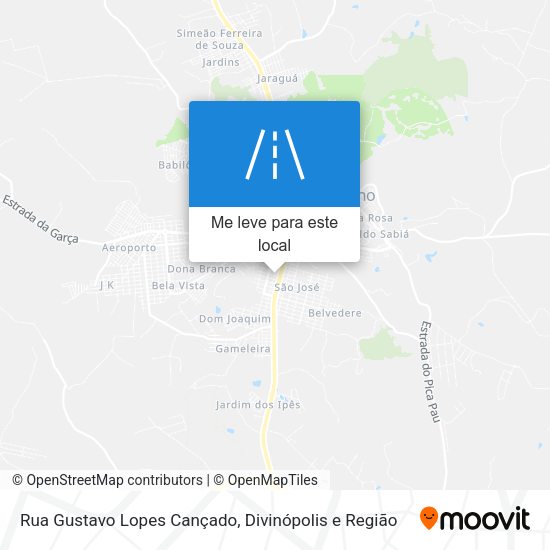 Rua Gustavo Lopes Cançado mapa