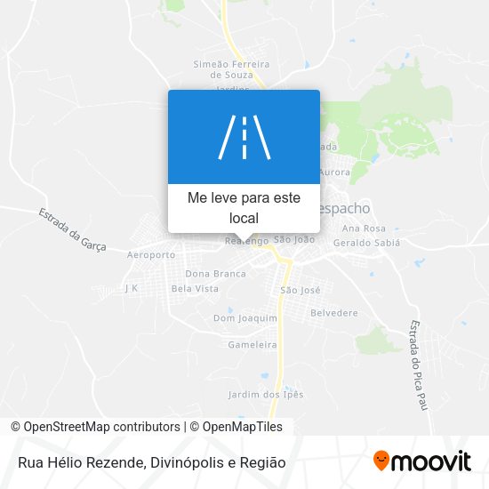 Rua Hélio Rezende mapa