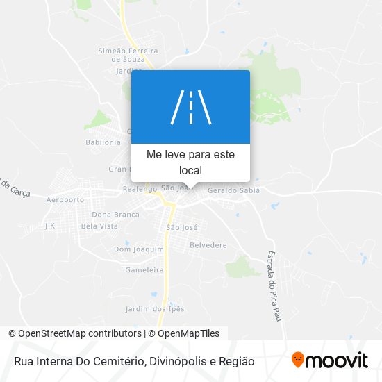 Rua Interna Do Cemitério mapa