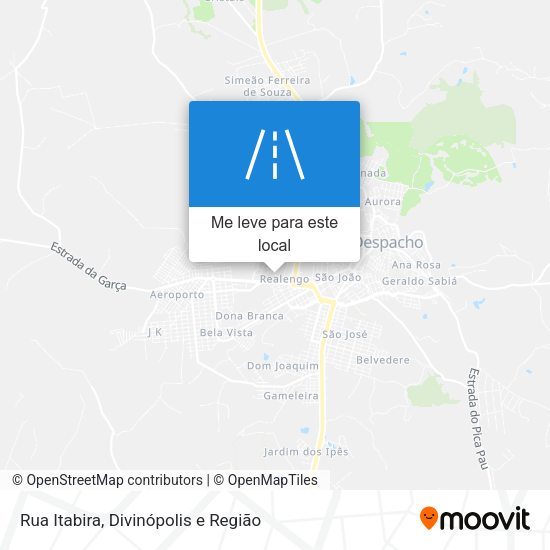 Rua Itabira mapa