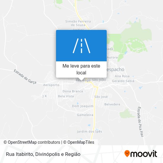 Rua Itabirito mapa