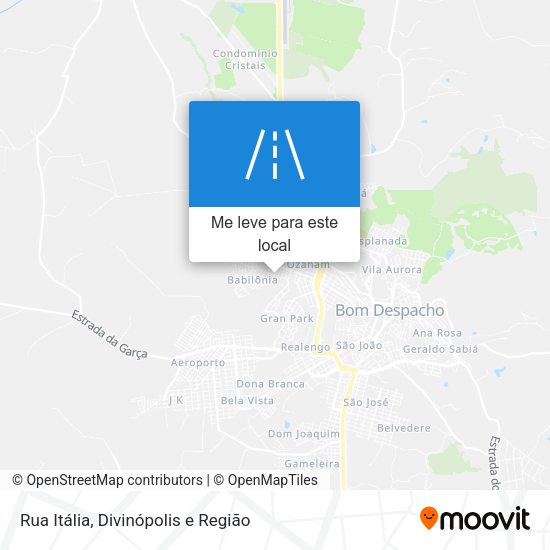 Rua Itália mapa