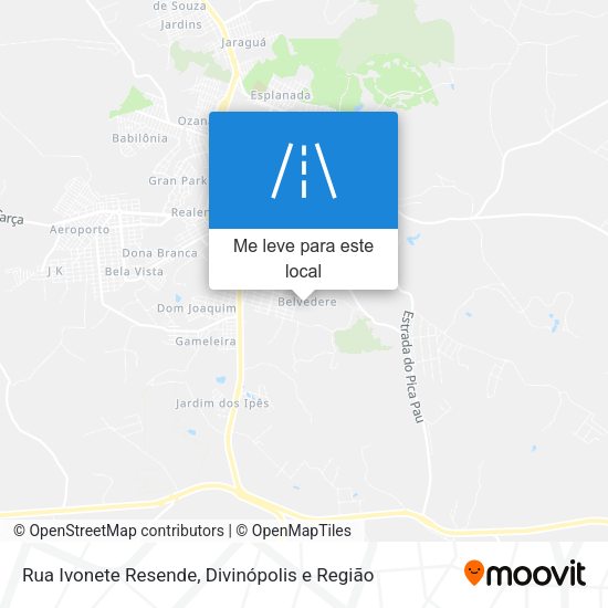Rua Ivonete Resende mapa