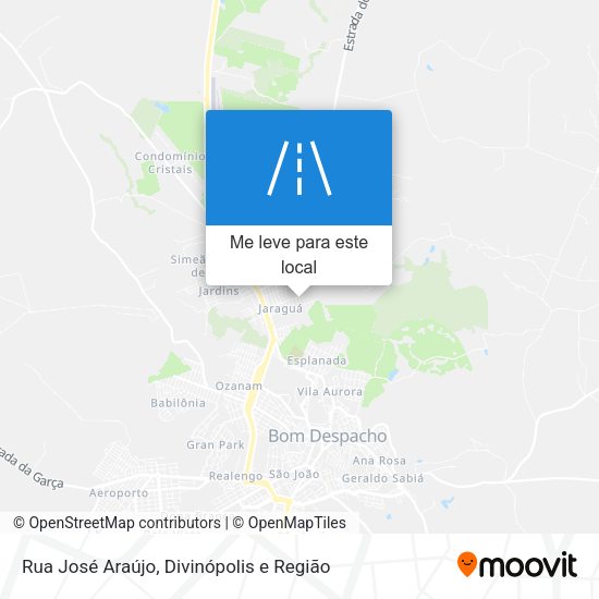 Rua José Araújo mapa
