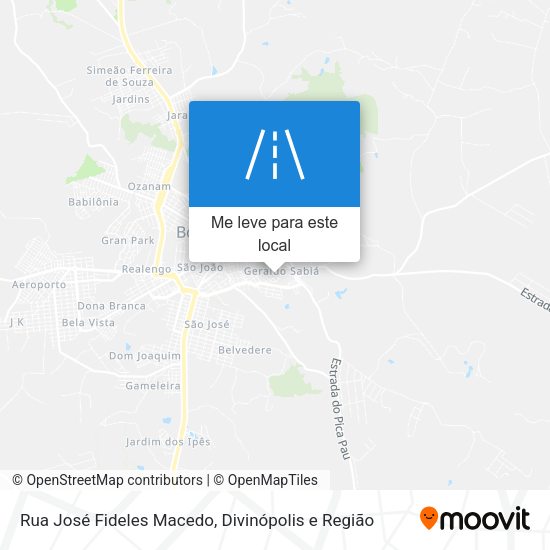 Rua José Fideles Macedo mapa