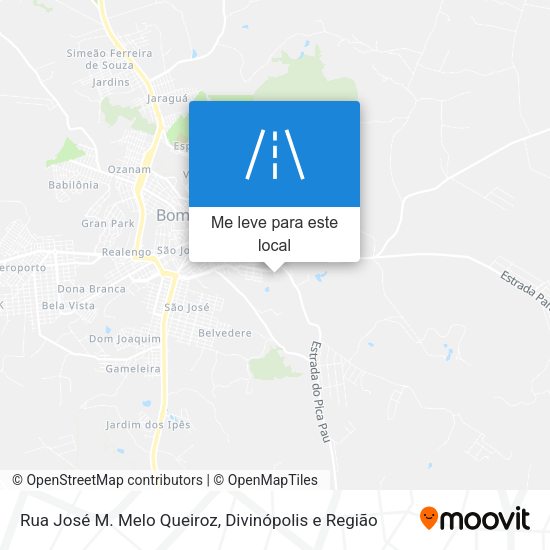 Rua José M. Melo Queiroz mapa