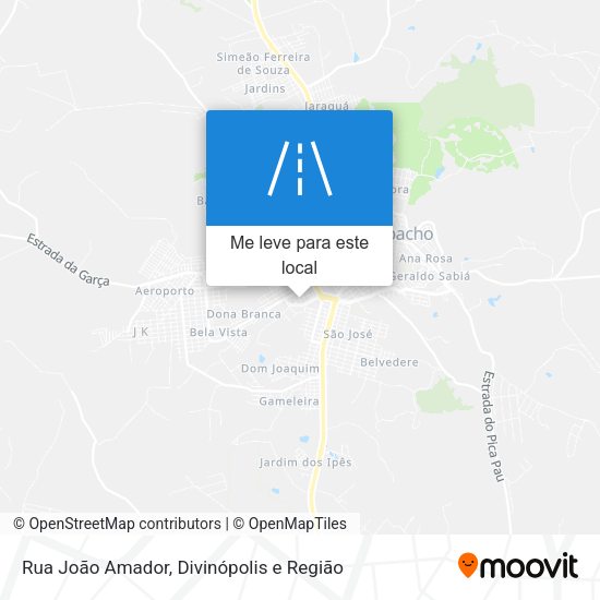 Rua João Amador mapa