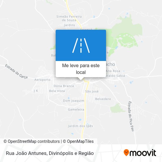 Rua João Antunes mapa