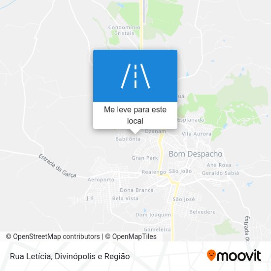 Rua Letícia mapa