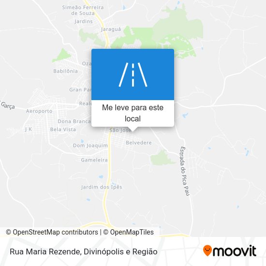 Rua Maria Rezende mapa