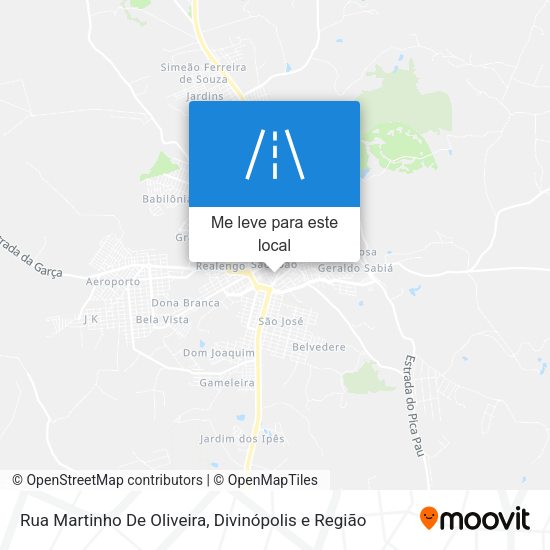 Rua Martinho De Oliveira mapa