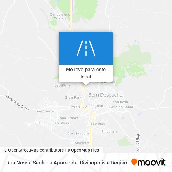 Rua Nossa Senhora Aparecida mapa