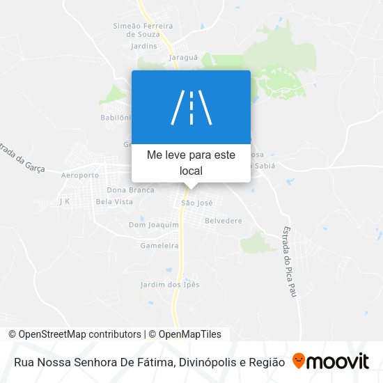 Rua Nossa Senhora De Fátima mapa