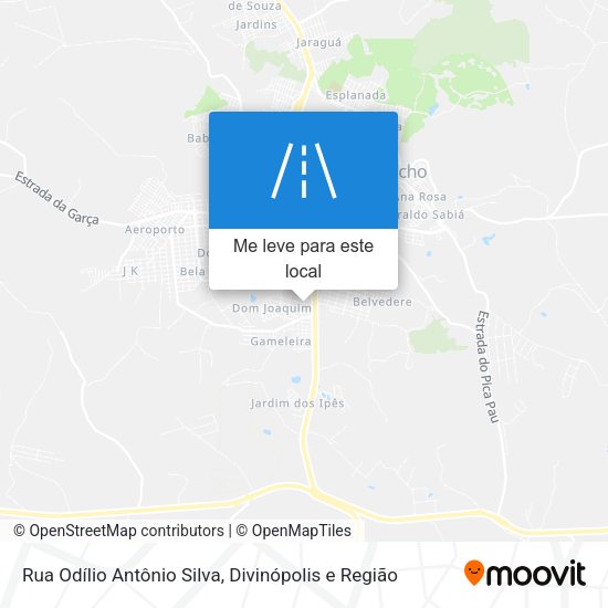 Rua Odílio Antônio Silva mapa