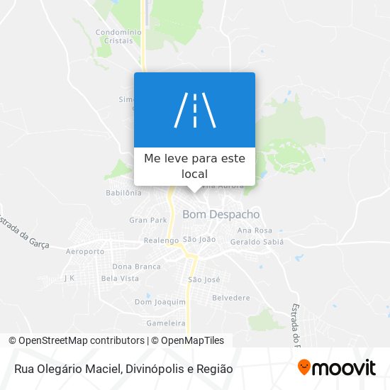 Rua Olegário Maciel mapa