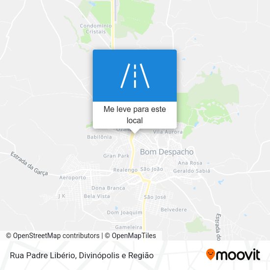 Rua Padre Libério mapa