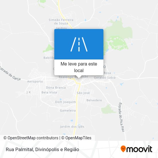 Rua Palmital mapa