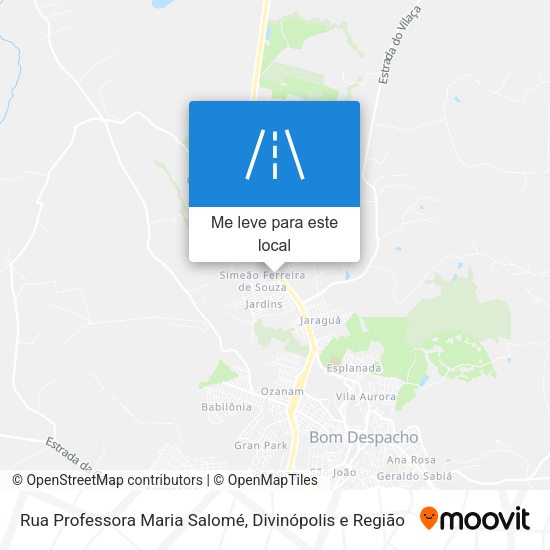 Rua Professora Maria Salomé mapa